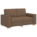 Set de canapele cu perne, 2 piese, maro, textil - WALTI WALTI