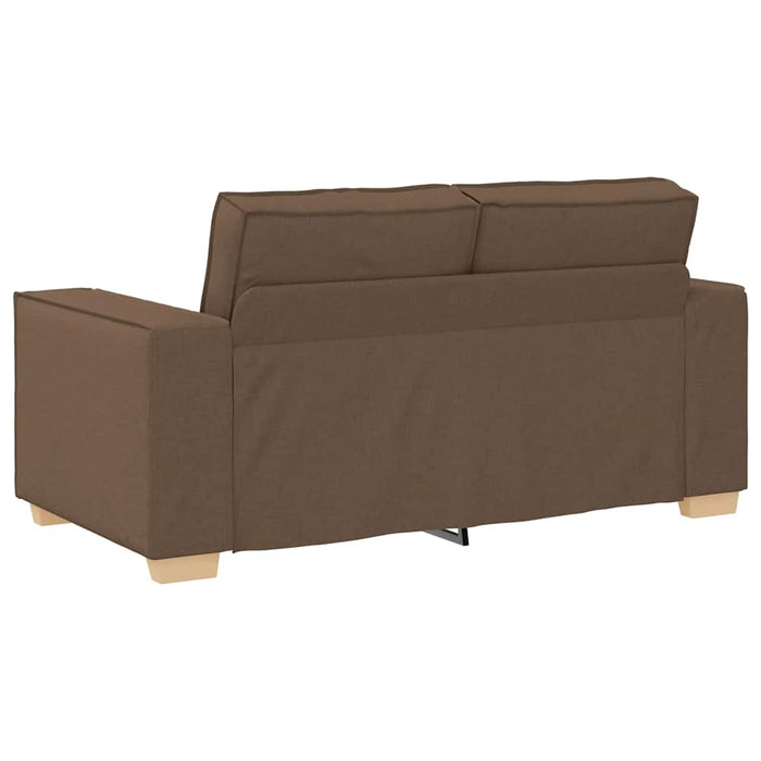 Set de canapele cu perne, 2 piese, maro, textil - WALTI WALTI
