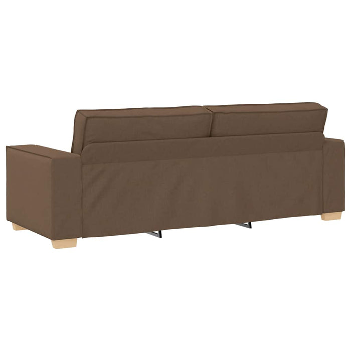 Set de canapele cu perne, 2 piese, maro, textil - WALTI WALTI