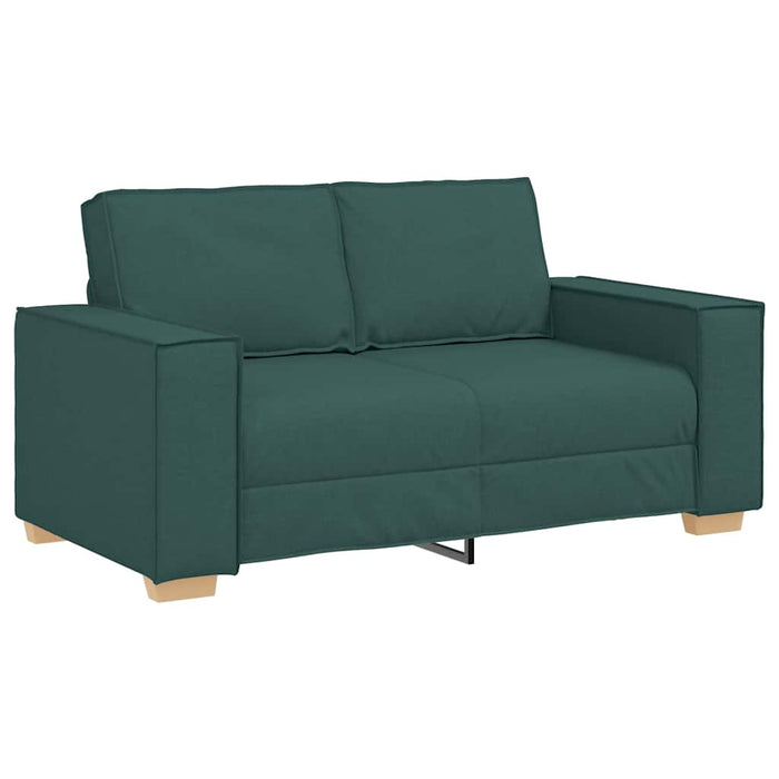 Set de canapele cu perne, 2 piese, verde închis, textil - WALTI WALTI