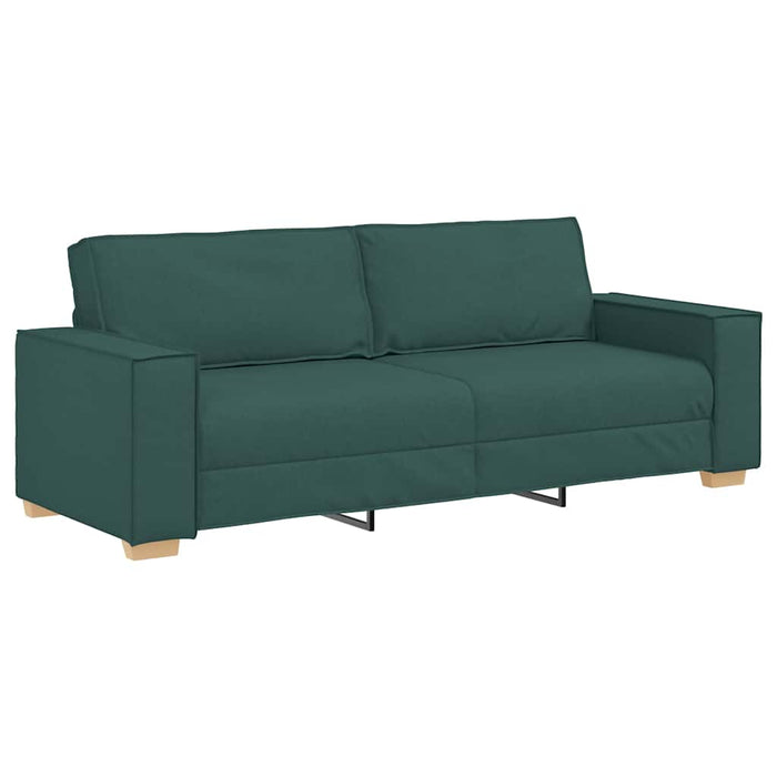 Set de canapele cu perne, 2 piese, verde închis, textil - WALTI WALTI