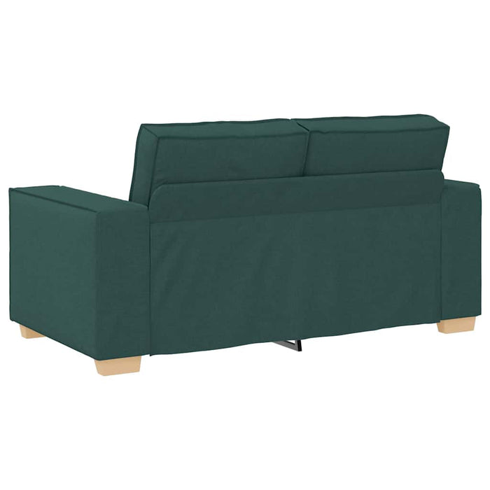 Set de canapele cu perne, 2 piese, verde închis, textil - WALTI WALTI