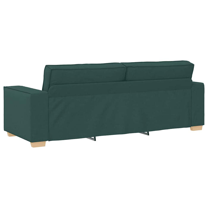 Set de canapele cu perne, 2 piese, verde închis, textil - WALTI WALTI