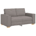 Set de canapea cu perne, 2 piese, gri taupe, material textil - WALTI WALTI