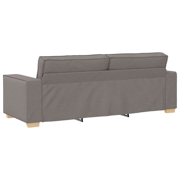 Set de canapea cu perne, 2 piese, gri taupe, material textil - WALTI WALTI