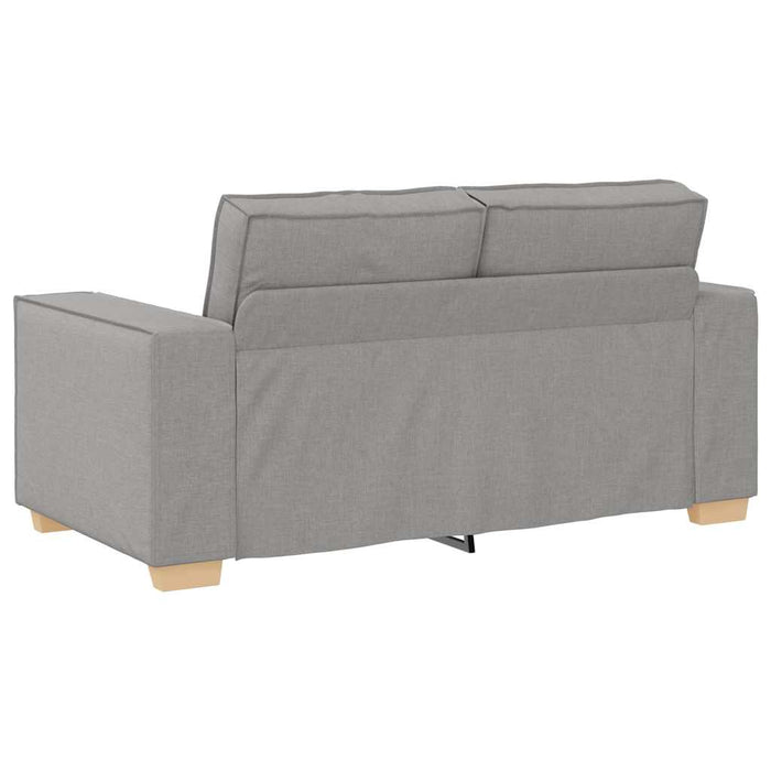 Set de canapele cu perne, 2 piese, gri nor, textil WALTI