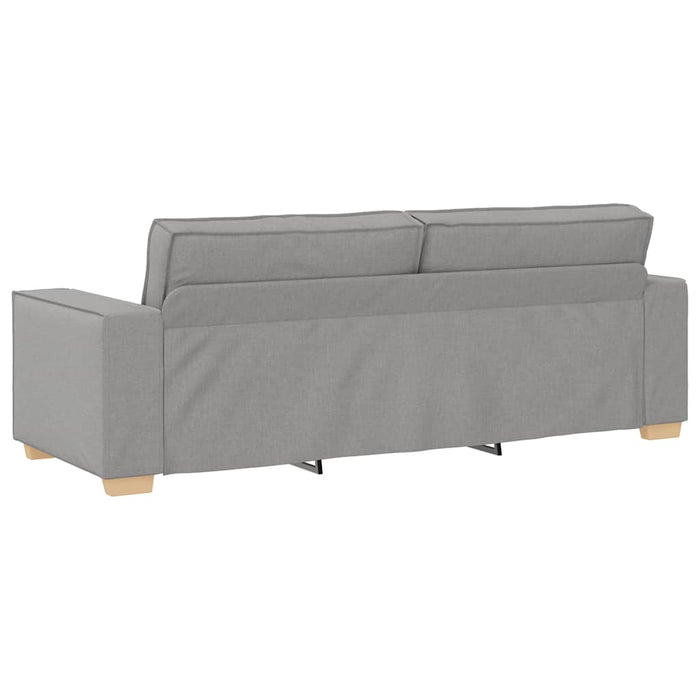 Set de canapele cu perne, 2 piese, gri nor, textil WALTI