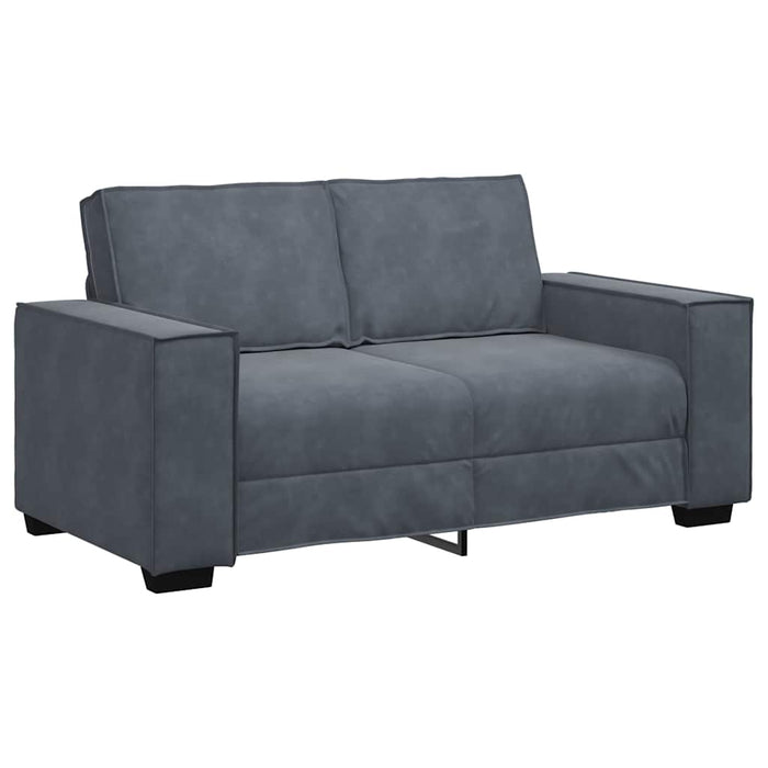 Set de canapele cu perne, 2 piese, gri închis, catifea - WALTI WALTI