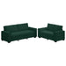 Set de canapele cu perne, 2 piese, verde închis, catifea - WALTI WALTI