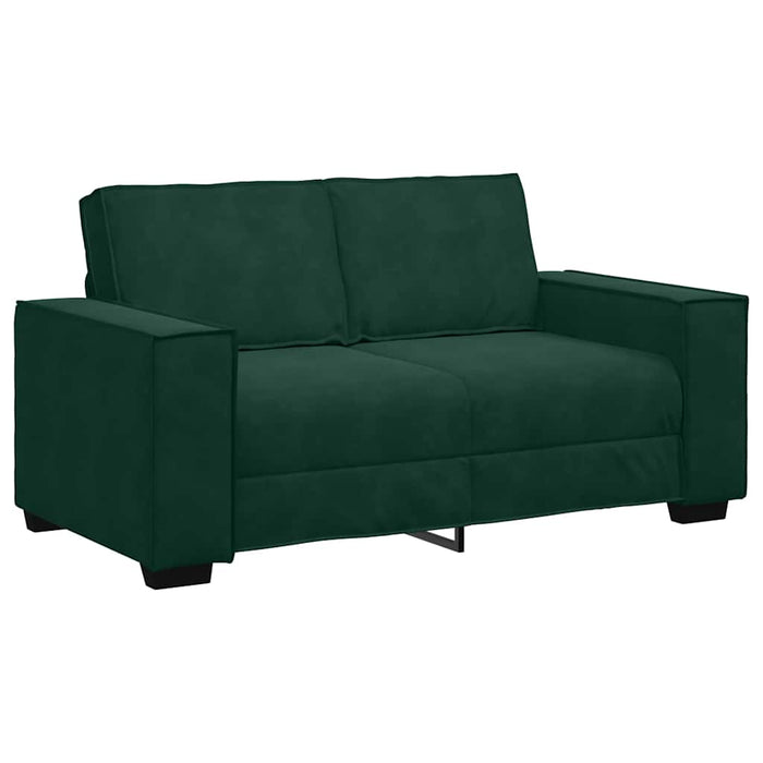 Set de canapele cu perne, 2 piese, verde închis, catifea - WALTI WALTI