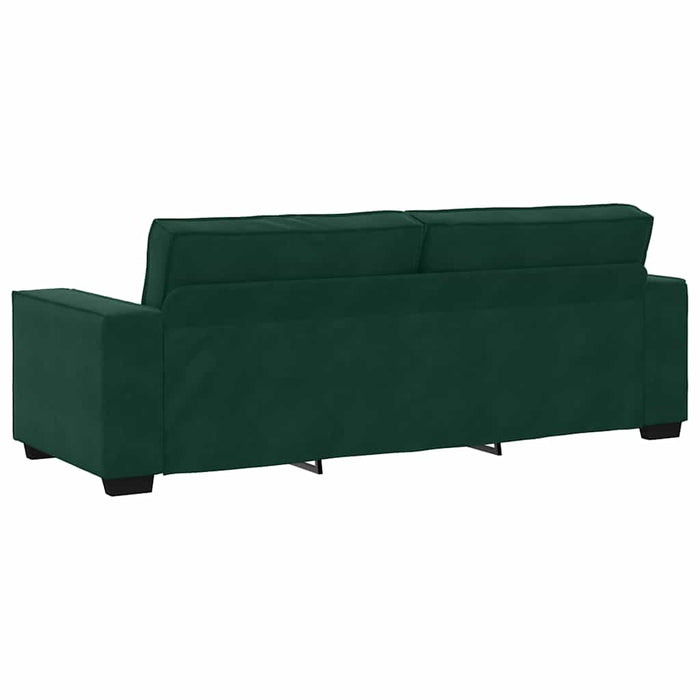 Set de canapele cu perne, 2 piese, verde închis, catifea - WALTI WALTI