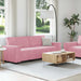 Set de canapele cu perne, 2 piese, roz, catifea - WALTI WALTI