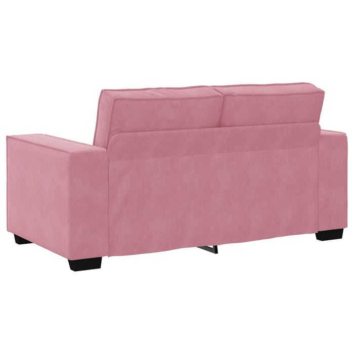 Set de canapele cu perne, 2 piese, roz, catifea - WALTI WALTI