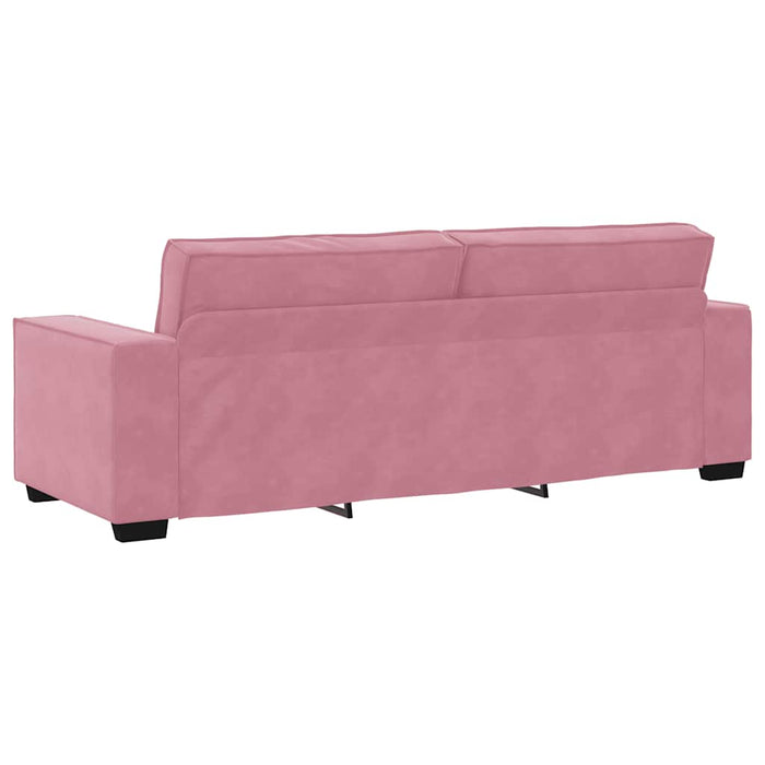 Set de canapele cu perne, 2 piese, roz, catifea - WALTI WALTI