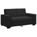 Set de canapele cu perne, 2 piese, negru, catifea - WALTI WALTI