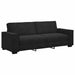 Set de canapele cu perne, 2 piese, negru, catifea - WALTI WALTI
