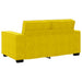 Set de canapele cu perne, 2 piese, galben, catifea - WALTI WALTI