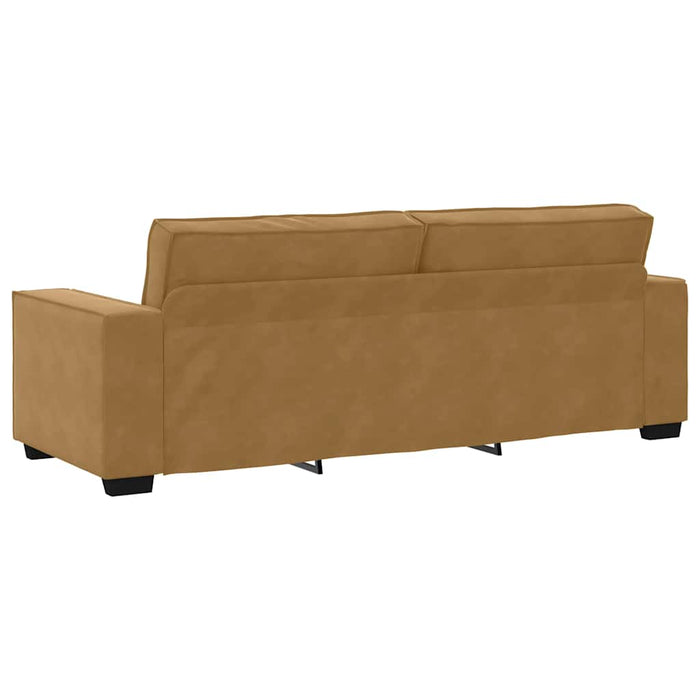 Set de canapele cu perne, 2 piese, maro, catifea - WALTI WALTI