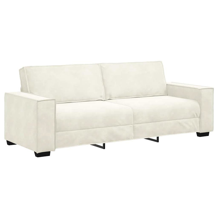 Set de canapele cu perne, 2 piese, crem, catifea WALTI