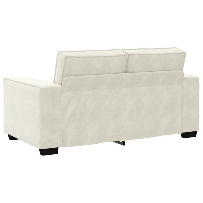 Set de canapele cu perne, 2 piese, crem, catifea WALTI