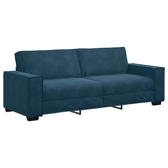 Set de canapele cu perne, 2 piese, albastru, catifea - WALTI WALTI