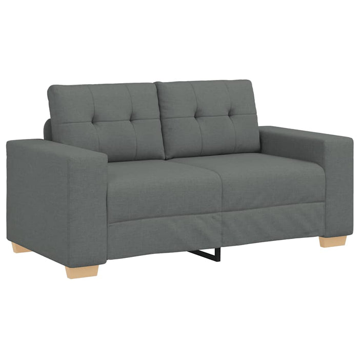 Set canapele 2 piese cu perne gri închis, material textil - WALTI WALTI