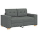 Set canapele 2 piese cu perne gri închis, material textil - WALTI WALTI