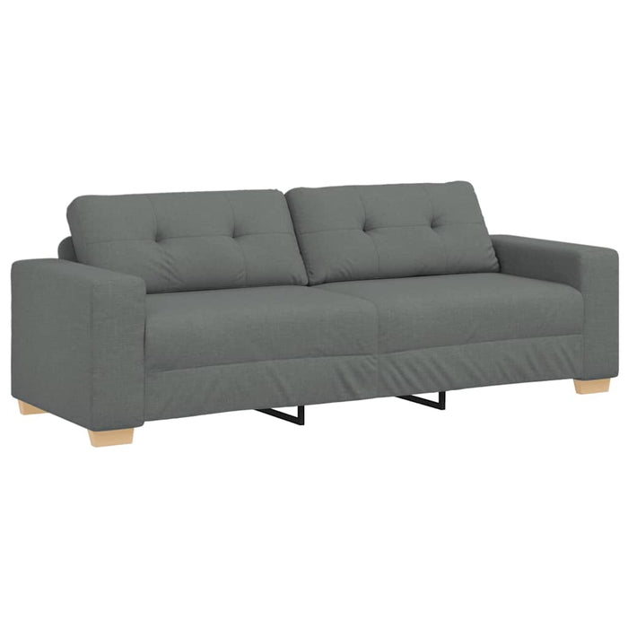 Set canapele 2 piese cu perne gri închis, material textil - WALTI WALTI