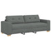 Set canapele 2 piese cu perne gri închis, material textil - WALTI WALTI