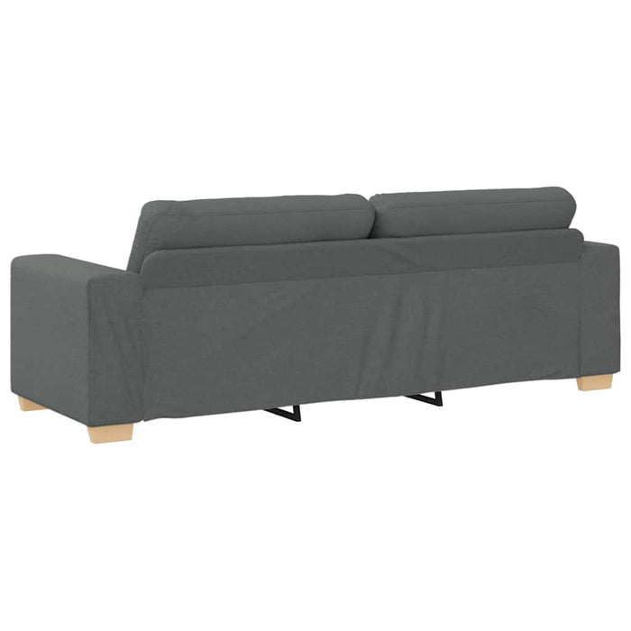 Set canapele 2 piese cu perne gri închis, material textil - WALTI WALTI