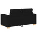 Set canapele 2 piese cu perne, material textil negru - WALTI WALTI
