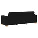 Set canapele 2 piese cu perne, material textil negru - WALTI WALTI