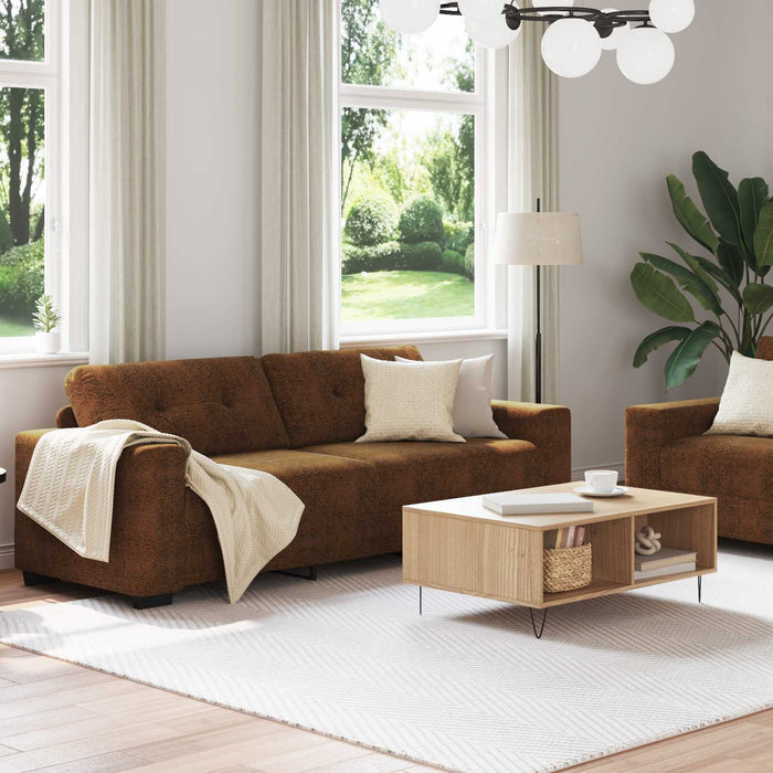 Canapea 2 pcs Maro 221 x 80 x 80 cm țesătură WALTI