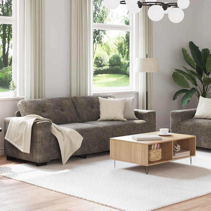 Canapea 2 pcs Gri închis 221 x 80 x 80 cm țesătură WALTI