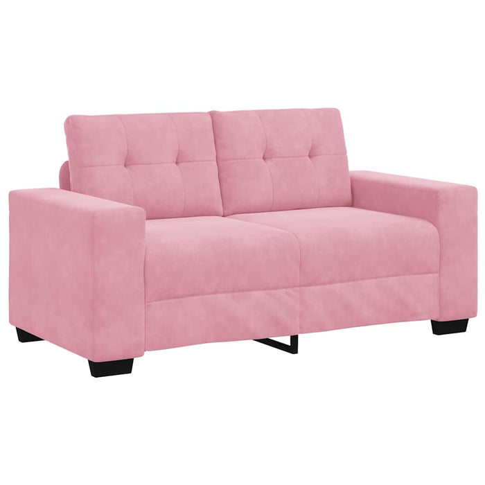 Canapea 2 pcs Roz 221 x 80 x 80 cm Catifea WALTI