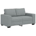 Set de canapele cu perne, 2 piese, gri deschis, textil - WALTI WALTI