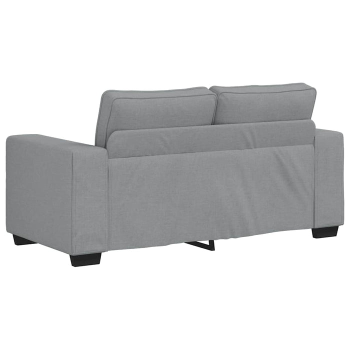 Set de canapele cu perne, 2 piese, gri deschis, textil - WALTI WALTI