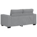 Set de canapele cu perne, 2 piese, gri deschis, textil - WALTI WALTI