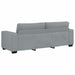 Set de canapele cu perne, 2 piese, gri deschis, textil - WALTI WALTI