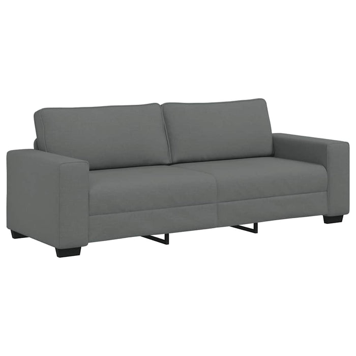 Set de canapele cu perne, 2 piese, gri închis, textil - WALTI WALTI
