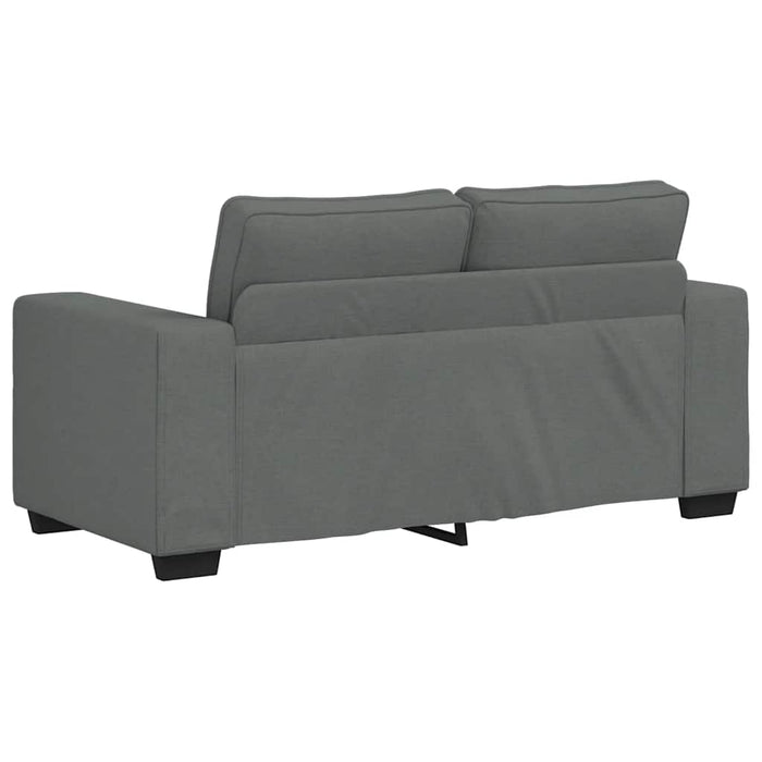 Set de canapele cu perne, 2 piese, gri închis, textil - WALTI WALTI