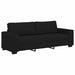 Set de canapele cu perne, 2 piese, negru, textil - WALTI WALTI