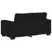 Set de canapele cu perne, 2 piese, negru, textil - WALTI WALTI