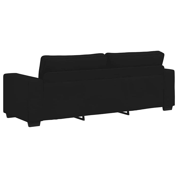 Set de canapele cu perne, 2 piese, negru, textil - WALTI WALTI
