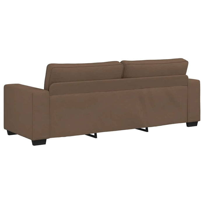 Set de canapele cu perne, 2 piese, maro, textil - WALTI WALTI