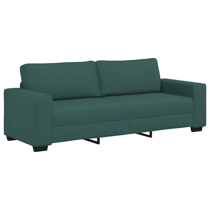 Set de canapele cu perne, 2 piese, verde închis, textil - WALTI WALTI