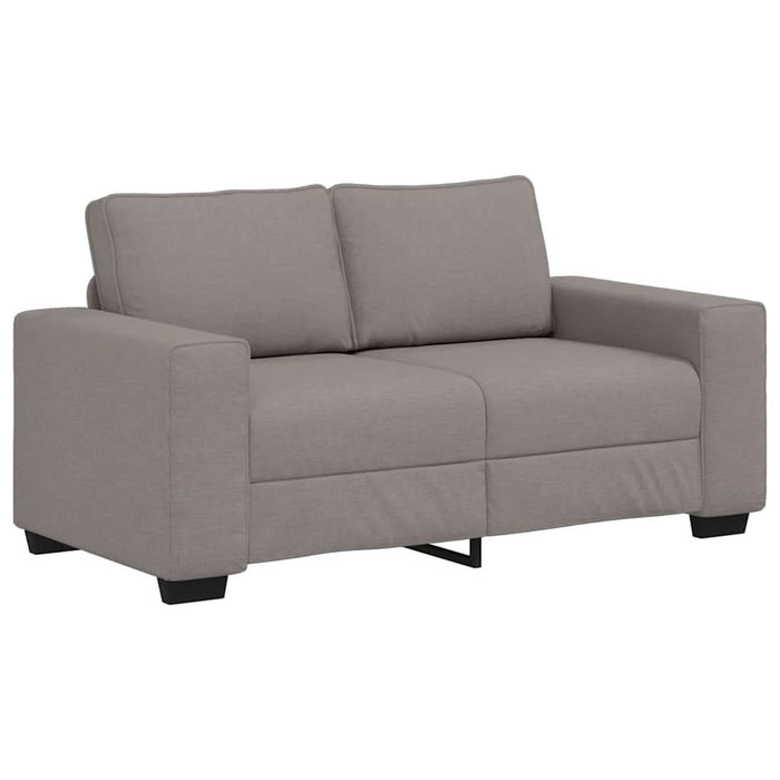 Set de canapea cu perne, 2 piese, gri taupe, material textil - WALTI WALTI