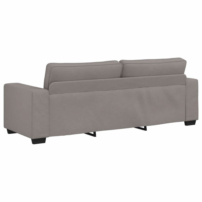 Set de canapea cu perne, 2 piese, gri taupe, material textil - WALTI WALTI