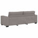 Set de canapea cu perne, 2 piese, gri taupe, material textil - WALTI WALTI