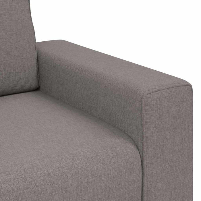 Set de canapea cu perne, 2 piese, gri taupe, material textil - WALTI WALTI